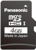 Flash Microsd Memory Card, 4Gb, Mlc, Class 2, Kc Series; Blank Media Flash Memory Type Panasonic - 08X1154 - Newark, An Avnet Company
