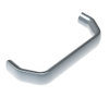Handle, 128 mm  Hole Centers, Internal Thread, M5, Aluminum, Powder Coat, Silver, Oval - P8-DHAEB-5-128-SPC - Southco