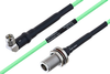 Temperature Conditioned SMA Male Right Angle to N Female Bulkhead Low Loss Cable 30 Inch Length Using PE-P160LL Coax - PE3M0202-30 - Pasternack