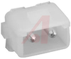 Connector, Shell; Commercial MATE-N-LOK; Pin; 2; 13; 250 VAC; Nylon; Natural - 70083138 - Allied Electronics, Inc.