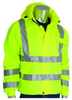 PIP VizPlus 353-2000 Lime Yellow Small Polyester Rain Jacket - 5 Pockets - Attached Hood - Fits 46 in Chest - 28 in Length - 616314-21301 - 616314-21301 - R. S. Hughes Company, Inc.