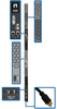 10kW 3-Phase Monitored PDU, LX Interface, 208/240V Outlets (42 C13/6 C19), LCD, NEMA L15-30P, 3m/10 ft. Cord, 0U 1.8m/70 in. Height, TAA -- PDU3EVN10L1530B - Image
