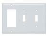 Combination Openings, 2 Toggle Switch & 1 Decorator -- SP226W - Image