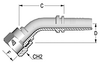 Two-Piece Fittings, Standard Inserts, US End Configurations - 45º JIC Female Swivel 37º Seat - A Series - A-0406-FJ45 - Kuriyama of America, Inc.