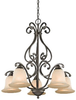 Mid. Chandeliers-Glass Down - 634090 - Light Center (The)
