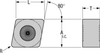 80° Diamond Rough Stuff Insert - CNGX-452-RS - Greenleaf Corporation