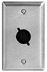 Wall Plate-Stainless Steel, 1-gang, Punched for D3F Connector - MCP13 - Visual Sound, Inc.