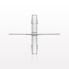 Bag Port Flange with Opposable Barbs, Natural - 61225 - Qosina Corp.