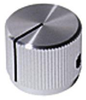 Round Knob With Line Indicator, 6.35Mm; Shaft Type Ehc (Electronic Hardware) - 88H1834 - Newark, An Avnet Company