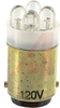 Lamp, LED;T-4 1/2;Dbl Cont Bayonet;White;Clear;120 VAC/VDC;25 mA;1200 mcd;45 Deg - 70015729 - Allied Electronics, Inc.