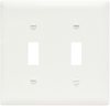 Toggle Switch Openings, Two Gang, White - TP2W - Legrand