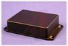 ENCLOSURE,DIECAST ALUM,FLANGED LID,4.35L X 3.21W X 1.57D; Black - 70165090 - Allied Electronics, Inc.