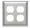 Duplex Receptacle Openings, Two Gang, 430 Stainless Steel - SL82 - Legrand