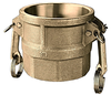 Brass Part D Female Coupler x Female NPT -- BR-D050 - Image