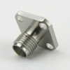 SMA Female (Jack) Connector None Terminal 4 Hole Flange (Panel) Dummy Panel Mount, Solder, Passivated Stainless Steel Body, Length 0.375 In -- SC7612