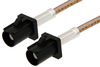 Black FAKRA Plug to FAKRA Plug Cable 24 Inch Length Using RG316 Coax - PE38755A-24 - Pasternack