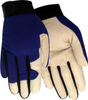 Red Steer 1526 Black/Blue/White Small Grain Pigskin Leather/Spandex Driver's Gloves - Wing Thumb - 046065-15261 - 046065-15261 - R. S. Hughes Company, Inc.