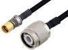 Snap-On BMA Jack to TNC Male Cable 24 Inch Length Using PE-SR402FLJ Coax - PE3C4917-24 - Pasternack