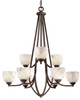689-14 9 Light Chandelier - 689-14 - Minka Group