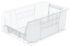 Akro-Mils Akrobin 200 lb Clear Industrial Grade Polymer Stacking Storage Bin - 20 in Length - 12 3/8 in Width - 8 in Height - 1 Compartments - 30281SCLAR - 30281SCLAR - R. S. Hughes Company, Inc.
