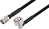2.2-5 Female to N Male Right Angle Low PIM Cable 12 Inch Length Using 1/4 inch Superflexible Coax - PE3C8064-12 - Pasternack