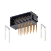 6+6 Pos. Male DIL Horizontal Throughboard Conn. No Latches - M80-8411245 - Harwin Plc
