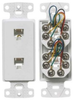 Datacommunication Face Plate with Jack - NS772W - Hubbell Incorporated