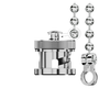 Coaxial Connector (RF) Accessories -- 2073-RFCT-BNC-CAP-GS-2-ND - Image
