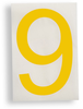 ToughStripe Die-Cut Yellow Letter 9 - 121906 - Brady Corporation