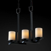 FSN-8777-10-OPAL-MBLK Mid. Chandeliers-Pillar Candle - 671811 - Capital Lighting, Inc.