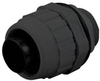 Liquidtight Connector, 1/4, Black, Straight; Thread Size Imperial Hubbell Wiring Devices - 35B283 - Newark, An Avnet Company