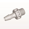 Threaded Connector, Barbed, Natural - KS4 - Qosina Corp.