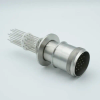 MS Series, Thermocouple Feedthrough, Type K, 10 Pairs, w/ Air-side Connector, 2.16″ QF / KF Flange - A0209-1-QF - MPF Products, INC.
