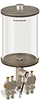 Clear View Multiple Feed Electro Lubricator, 1/2 gal Acrylic Reservoir, 4 Feeds, 1/4” OD Tube Outlets, 24VDC - B4462-064AB04024D1W - Oil-Rite Corp.