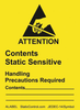 Label, Esd Warning, 47.8 X 63.5Mm; Label Type Scs - 28Y4414 - Newark, An Avnet Company