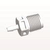 Threaded Connector, Barbed, White - N4S330 - Qosina Corp.