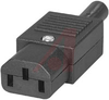 Plug Assembly, Power; 10 A; 250 VAC; 1000 Megohms (Min.); Nylon; 18 AWG - 70133305 - Allied Electronics, Inc.