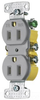 Duplex/Single Receptacle - RR15SGYWRTR - Hubbell Incorporated