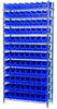 Akro-Mils 2000 lb Adjustable Blue Chrome Steel Open Adjustable Fixed Shelving System - 48 Bins - 2000 lb Total Capacity - AWS143630150 BLUE -- AWS143630150 BLUE - Image