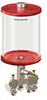 Red Color Key, Clear View Multiple Feed Manual Lubricator, 1/2 gal Pyrex Reservoir, 3 Feeds, 1/8