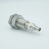 SHV-5 Coaxial Feedthrough, 1 Pin, Floating Shield, 1.0″ Baseplate Bolt, Without Air-side Connector - A0485-6-BP - MPF Products, INC.