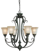 24226-MB Mid. Chandeliers-Glass Up - 445194 - Capital Lighting, Inc.