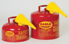 Eagle Red Galvanized Steel 2 gal Safety Can - 9 1/2 in Height - 11 1/4 in Overall Diameter - 048441-22170 - 048441-22170 - R. S. Hughes Company, Inc.