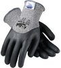 PIP G-Tek 19-D855 Black/White Medium Dyneema/Nylon Cut-Resistant Gloves - EN 388 3 Cut Resistance - Nitrile Palm & Over Knuckles Coating - 9.4 in Length - 616314-57366 - 616314-57366 - R. S. Hughes Company, Inc.