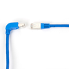 10FT Blue CAT6 250MHz Angle Patch Cable S/FTP CM Down-Straight -- EVNSL216S-0010-90DS - Image