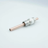 Power Feedthrough, 8000 Volts, 1 Tube, 0.50″ Copper Conductor, 1.12″ Dia Stainless Steel Weld Adapter - A8205-2-W - MPF Products, INC.