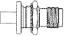 Reverse Polarity TNC RG178 Bulkhead Jack -- 031-5686 - Image