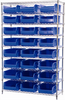 Shelving, Wire Shelving Kit, 18x48x74, 24 Bins - AWS184830280B - Akro-Mils, Inc.