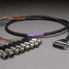 GEPCO 8CH DB25 Audio Snake Cable 25-PIN TO 3-PIN XLR FEMALES -- 20DA88512-DB25XJ-075
