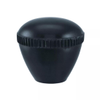 Tapered Knob; Female, Knurled-Oval Tapered, Black -- RST-31 - Image